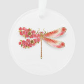 Blume Dragonfly mit Schmucksakura Ornament (Vorderseite)