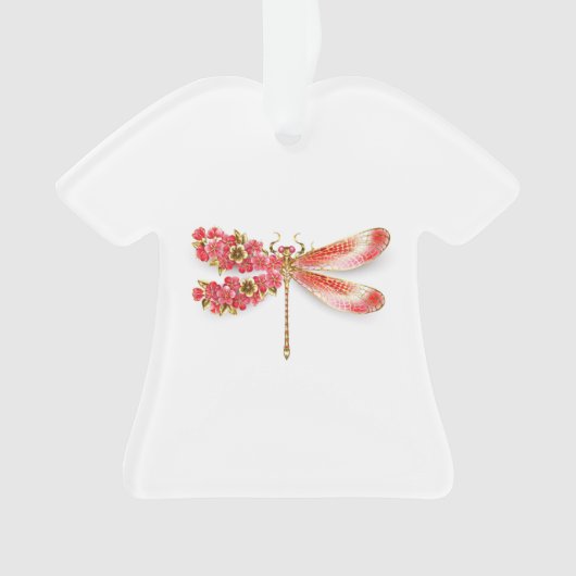 Blume Dragonfly mit Schmucksakura Ornament (Vorderseite)