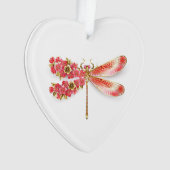 Blume Dragonfly mit Schmucksakura Ornament (Vorderseite)