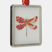 Blume Dragonfly mit Schmucksakura Ornament Aus Metall (Rechts)