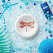 Blume Dragonfly mit Schmucksakura Pappteller (Party)