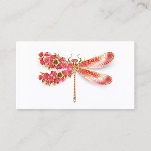 Blume Dragonfly mit Schmucksakura Platzkarte