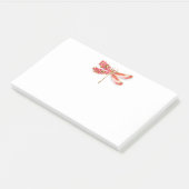 Blume Dragonfly mit Schmucksakura Post-it Klebezettel (angewinkelt)