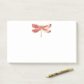 Blume Dragonfly mit Schmucksakura Post-it Klebezettel (Auf Schreibtisch)