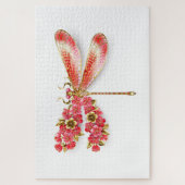 Blume Dragonfly mit Schmucksakura Puzzle (Vertikal)