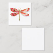 Blume Dragonfly mit Schmucksakura Rabattkarte (Vorne/Hinten)