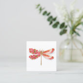 Blume Dragonfly mit Schmucksakura Rabattkarte (Stehend Vorderseite)
