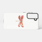 Blume Dragonfly mit Schmucksakura Samsung Galaxy Hülle (Rückseite (Horizontal))