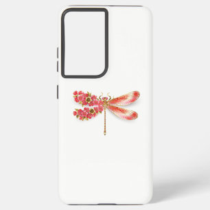 Blume Dragonfly mit Schmucksakura Samsung Galaxy Hülle
