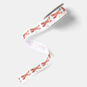 Blume Dragonfly mit Schmucksakura Satinband (Rückseite)