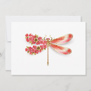 Blume Dragonfly mit Schmucksakura Save The Date