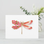 Blume Dragonfly mit Schmucksakura Save The Date (Stehend Vorderseite)