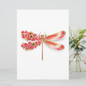 Blume Dragonfly mit Schmucksakura Save The Date (Stehend Vorderseite)