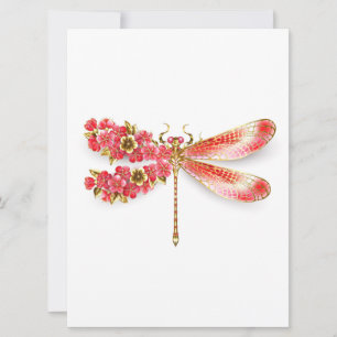 Blume Dragonfly mit Schmucksakura Save The Date