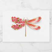 Blume Dragonfly mit Schmucksakura Schaumweinetikett (Einzelnes Label)