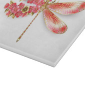 Blume Dragonfly mit Schmucksakura Schneidebrett (Ecke)