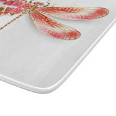 Blume Dragonfly mit Schmucksakura Schneidebrett (Ecke)