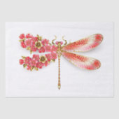 Blume Dragonfly mit Schmucksakura Seidenpapier (Vorderseite)