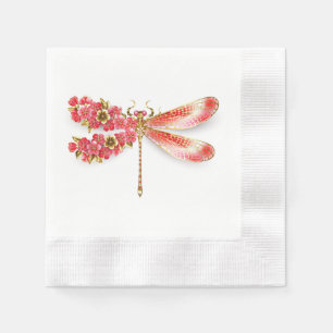 Blume Dragonfly mit Schmucksakura Serviette