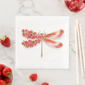 Blume Dragonfly mit Schmucksakura Serviette (Beispiel)