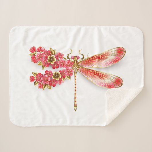 Blume Dragonfly mit Schmucksakura Sherpadecke (Vorderseite (Horizontal))