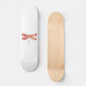 Blume Dragonfly mit Schmucksakura Skateboard (Vorderseite)