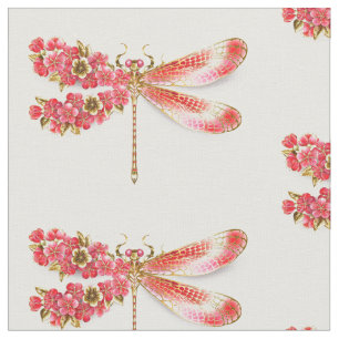 Blume Dragonfly mit Schmucksakura Stoff