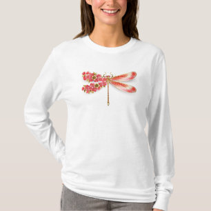 Blume Dragonfly mit Schmucksakura T-Shirt