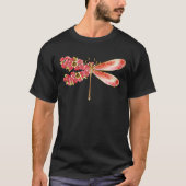 Blume Dragonfly mit Schmucksakura T-Shirt (Vorderseite)