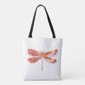 Blume Dragonfly mit Schmucksakura Tasche (Rückseite)
