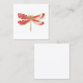 Blume Dragonfly mit Schmucksakura Treuekarte (Vorne/Hinten)