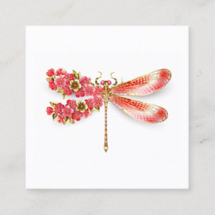 Blume Dragonfly mit Schmucksakura Treuekarte
