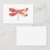 Blume Dragonfly mit Schmucksakura Treuekarte (Vorne/Hinten)