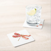 Blume Dragonfly mit Schmucksakura Untersetzer (Vor Ort)
