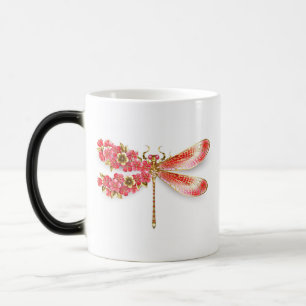 Blume Dragonfly mit Schmucksakura Verwandlungstasse