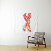 Blume Dragonfly mit Schmucksakura Wandteppich (Beispiel (Horizontal))