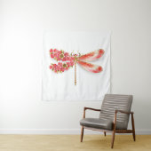 Blume Dragonfly mit Schmucksakura Wandteppich (Beispiel)