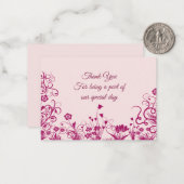 Blume drehen - Danke Karten (Vorderseite/Rückseite Beispiel)