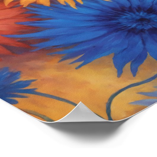 Blume drehen poster (Ecke)