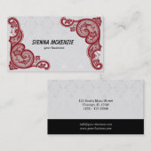 Blume drehen visitenkarte (Vorne/Hinten)