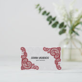 Blume drehen visitenkarte (Stehend Vorderseite)