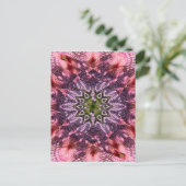 Blume Drehung Mandala 2015 Postkarte (Stehend Vorderseite)