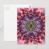 Blume Drehung Mandala 2015 Postkarte (Vorne/Hinten)