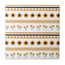 Blume-Dreieck-Muster für Grenzstreifen