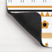 Blume-Dreieck-Muster für Grenzstreifen Mousepad (Ecke)