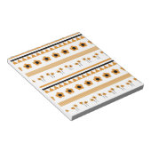 Blume-Dreieck-Muster für Grenzstreifen Notizblock (angewinkelt)