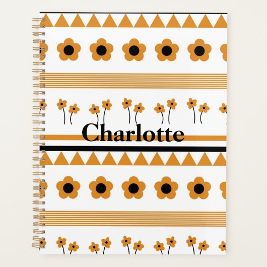 Blume-Dreieck-Muster für Grenzstreifen Planer (Vorderseite)