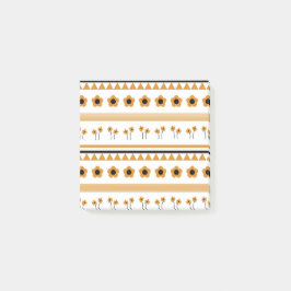 Blume-Dreieck-Muster für Grenzstreifen Post-it Klebezettel