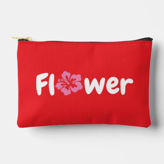 Blume Druckausschnitt Nähtasche Zubehörtasche (Vorderseite)