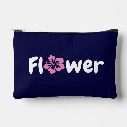 Blume Druckausschnitt Nähtasche Zubehörtasche (Vorderseite)